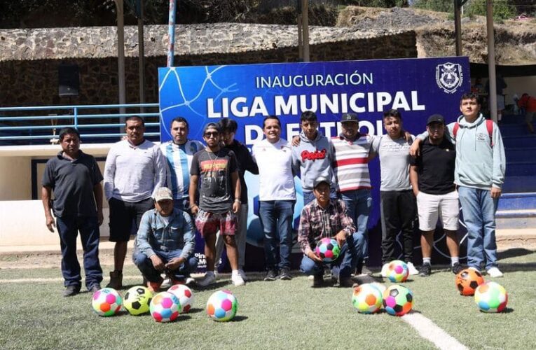 Con una bolsa de 55 mil pesos en premios arranca Liga Municipal de Futbol en Pinal de Amoles