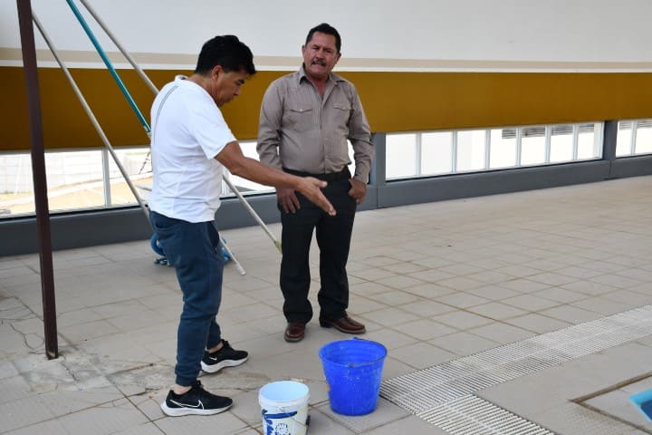 Rehabilitación de alberca Municipal en Jalpan de Serra