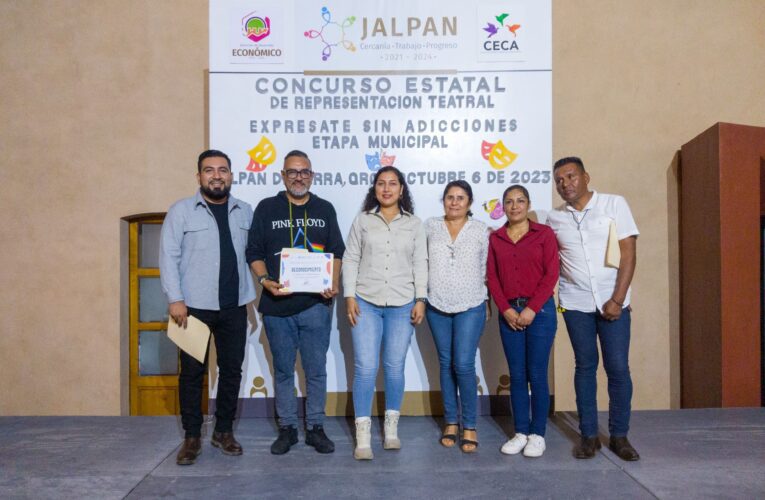 Éxito en el concurso teatral ‘Exprésate sin Adicciones’ en Jalpan de Serra