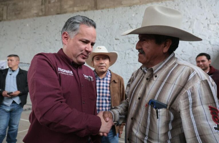 Unidad en el partido, fórmula para ganar afirma Santiago Nieto en su visita a la Sierra.