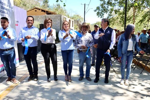 Entrega Lupita Ramírez rehabilitación de la Calle Fray Guadalupe Soriano en la comunidad de San Pedro Escanela, con una inversión notable de 2 millones 384 mil 829.69 pesos.