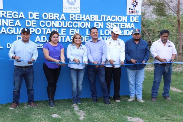 Con una inversión de 2 MDP, Lupita Ramírez entrega la rehabilitación de línea de conducción de agua potable y bombeo en Adjunta de Gatos.