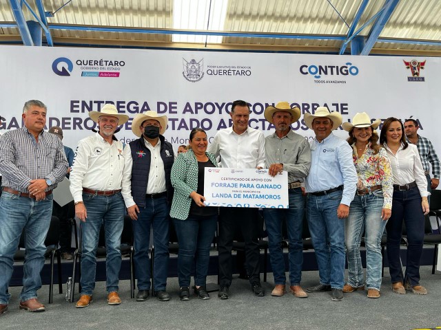 Marina Ponce asiste a la Entrega de Forraje en Apoyo a Ganaderos Afectados por la Sequía en Querétaro